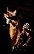 Artemisia  Gentileschi Judith Maidservant DIA painting